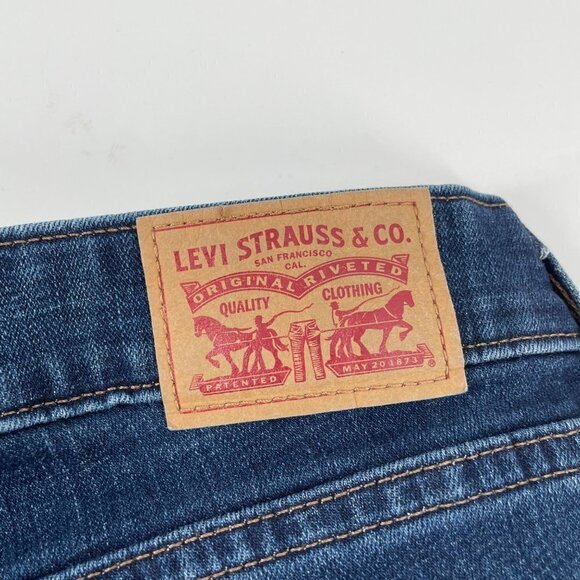 Levi's 415 Classic Boot Blue Bootcut High Rise Jeans Womens Size 24W Stretch - Picture 4 of 11